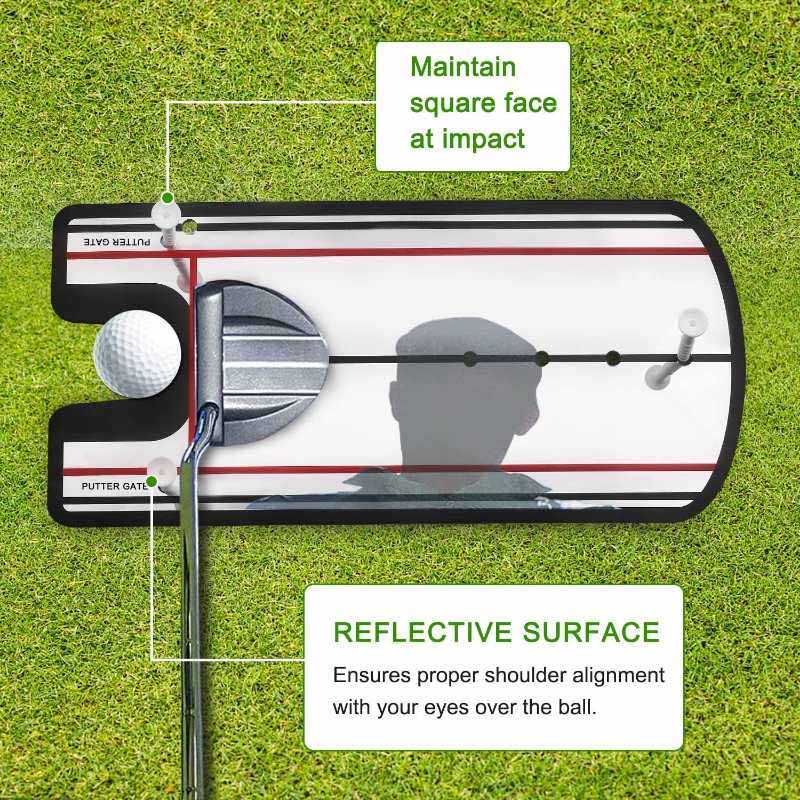 Aksesoris Golf Mirror Alat Bantu Pelatihan Golf ( (3)